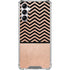 Rose Gold Chevron Split Galaxy A14 5G Clear Case