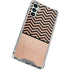 Rose Gold Chevron Split Galaxy A14 5G Clear Case