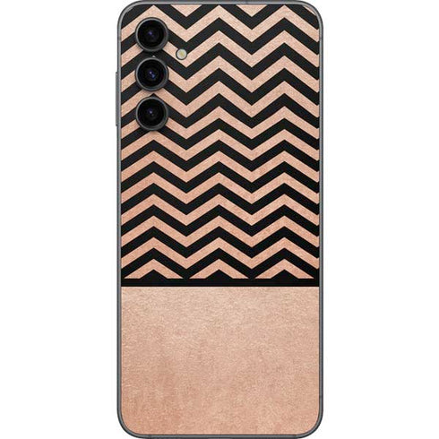 Rose Gold Chevron Split Galaxy A14 5G Skin
