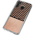 Rose Gold Chevron Split Galaxy A21 Clear Case