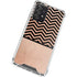 Rose Gold Chevron Split Galaxy A72 5G Clear Case
