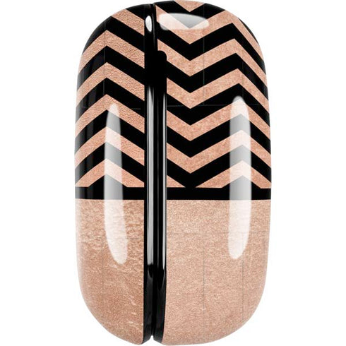 Rose Gold Chevron Split Galaxy Buds Pro Skin