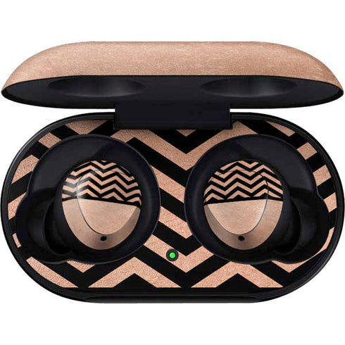 Rose Gold Chevron Split Galaxy Buds Skin
