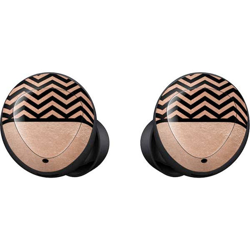 Rose Gold Chevron Split Galaxy Buds Skin