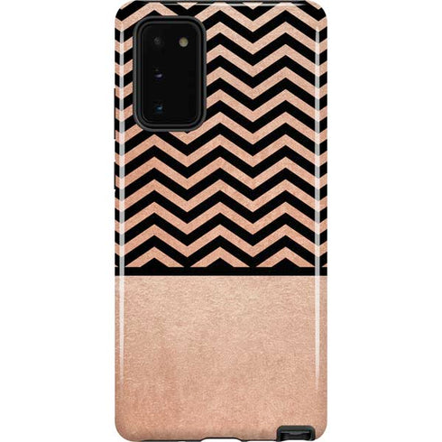 Rose Gold Chevron Split Galaxy Note20 5G Pro Case