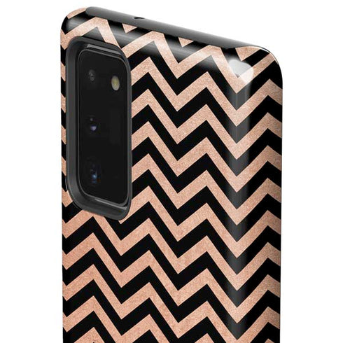 Rose Gold Chevron Split Galaxy Note20 5G Pro Case