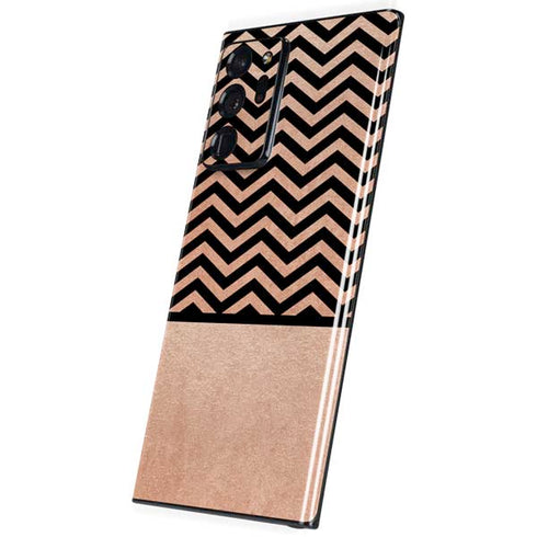 Rose Gold Chevron Split Galaxy Note20 Ultra 5G Skin