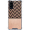 Rose Gold Chevron Split Galaxy S20 FE Clear Case