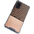 Rose Gold Chevron Split Galaxy S20 FE Clear Case