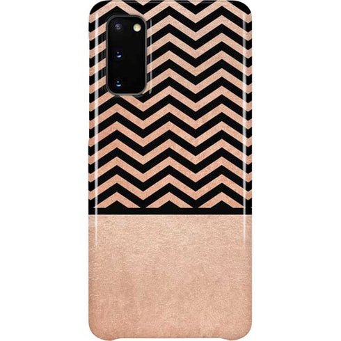 Rose Gold Chevron Split Galaxy S20 Lite Case
