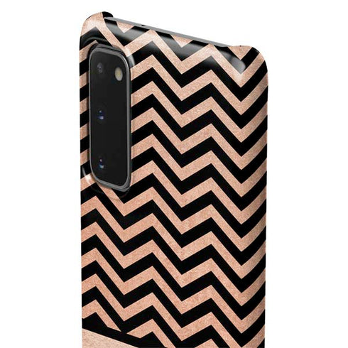 Rose Gold Chevron Split Galaxy S20 Lite Case