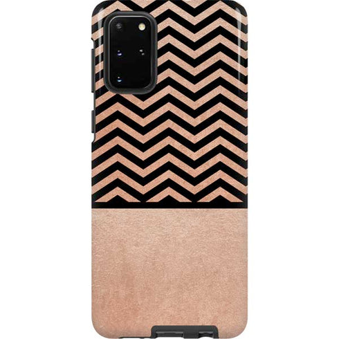 Rose Gold Chevron Split Galaxy S20 Plus Pro Case