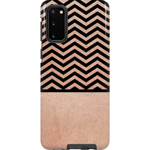Rose Gold Chevron Split Galaxy S20 Pro Case