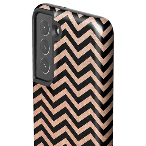 Rose Gold Chevron Split Galaxy S21 5G Pro Case