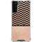 Rose Gold Chevron Split Galaxy S21 FE Clear Case