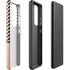 Rose Gold Chevron Split Galaxy S21 Ultra 5G Pro Case