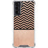 Rose Gold Chevron Split Galaxy S22 Clear Case