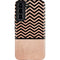 Rose Gold Chevron Split Galaxy S22 Pro Case
