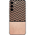Rose Gold Chevron Split Galaxy S22 Skin