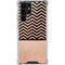 Rose Gold Chevron Split Galaxy S22 Ultra Clear Case