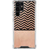 Rose Gold Chevron Split Galaxy S22 Ultra Clear Case