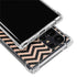 Rose Gold Chevron Split Galaxy S22 Ultra Clear Case
