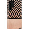 Rose Gold Chevron Split Galaxy S22 Ultra Pro Case