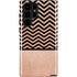 Rose Gold Chevron Split Galaxy S22 Ultra Pro Case
