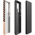 Rose Gold Chevron Split Galaxy S22 Ultra Pro Case