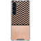 Rose Gold Chevron Split Galaxy S23 Clear Case