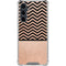 Rose Gold Chevron Split Galaxy S23 FE Clear Case