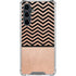 Rose Gold Chevron Split Galaxy S23 FE Clear Case