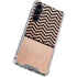 Rose Gold Chevron Split Galaxy S23 FE Clear Case