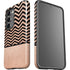 Rose Gold Chevron Split Galaxy S23 Plus Pro Case
