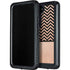 Rose Gold Chevron Split Galaxy S23 Plus Waterproof Case