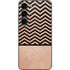 Rose Gold Chevron Split Galaxy S23 Skin