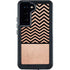 Rose Gold Chevron Split Galaxy S23 Waterproof Case
