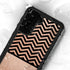 Rose Gold Chevron Split Galaxy S23 Waterproof Case
