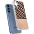 Rose Gold Chevron Split Galaxy S24 Clear Case