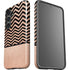 Rose Gold Chevron Split Galaxy S24 Impact Case