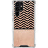Rose Gold Chevron Split Galaxy S24 Ultra Clear Case