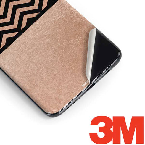 Rose Gold Chevron Split Galaxy S9 Plus Skin