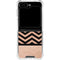 Rose Gold Chevron Split Galaxy Z Flip5 5G Clear Case