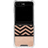 Rose Gold Chevron Split Galaxy Z Flip5 5G Clear Case