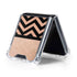 Rose Gold Chevron Split Galaxy Z Flip5 5G Clear Case