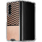 Rose Gold Chevron Split Galaxy Z Fold4 5G Clear Case