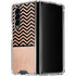 Rose Gold Chevron Split Galaxy Z Fold4 5G Clear Case