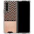 Rose Gold Chevron Split Galaxy Z Fold4 5G Clear Case