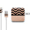 Rose Gold Chevron Split iPad Charger (10W USB) Skin