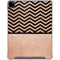 Rose Gold Chevron Split iPad Pro 12.9in (2020) Clear Case